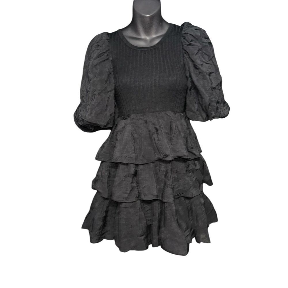 NEW WITHOUT TAGS Sofia the label Black Gothic SOFT and MINI Dress SUPER STRETCHY